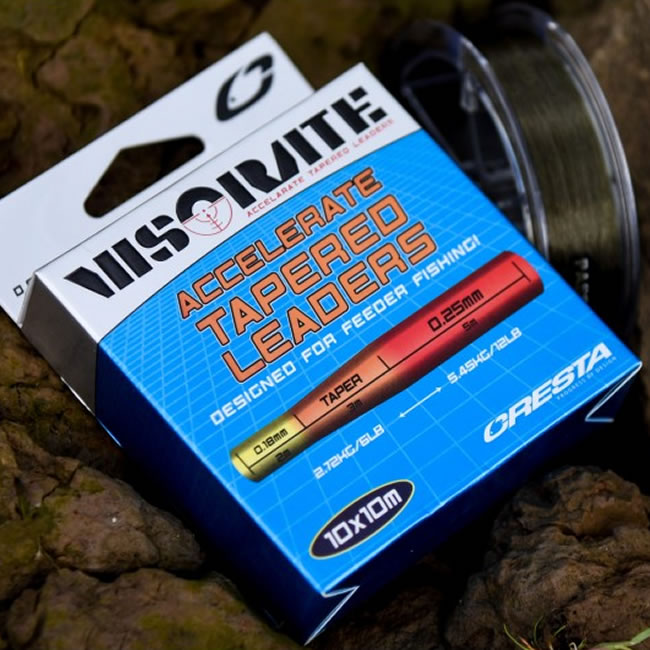 Fir Inaintas Conic Cresta Visorate Accelerate Tapered Leaders 0.18-0.25mm, 10x10m