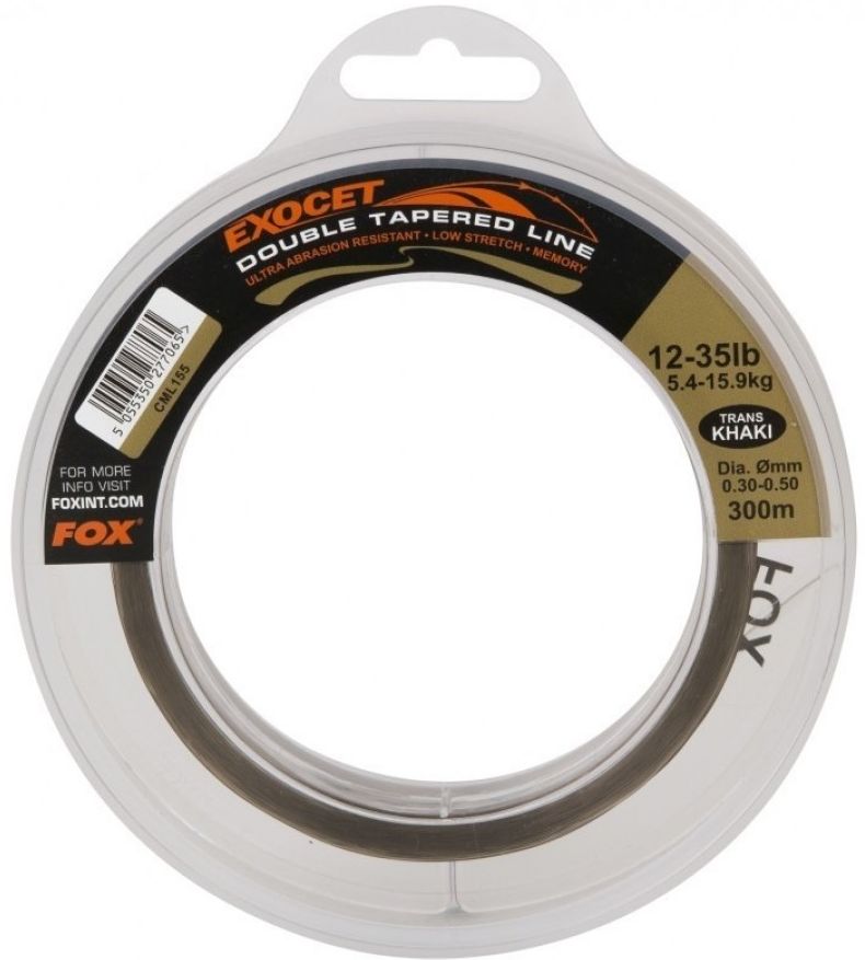 Fir Inaintas Conic Exocet Pro Double Tapered, Line Trans, Kaki, 0.33mm-0.50mm, 300m