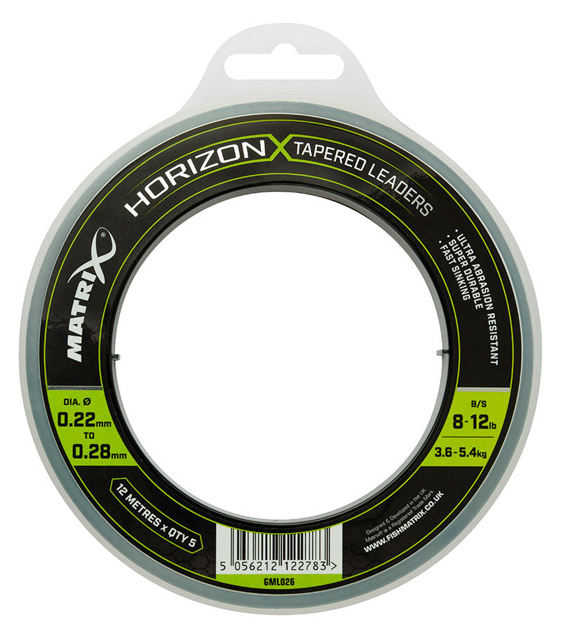 Fir Inaintas Conic Matrix Horizon X Tapered Shock Leader 0.22-0.28mm 5x12m