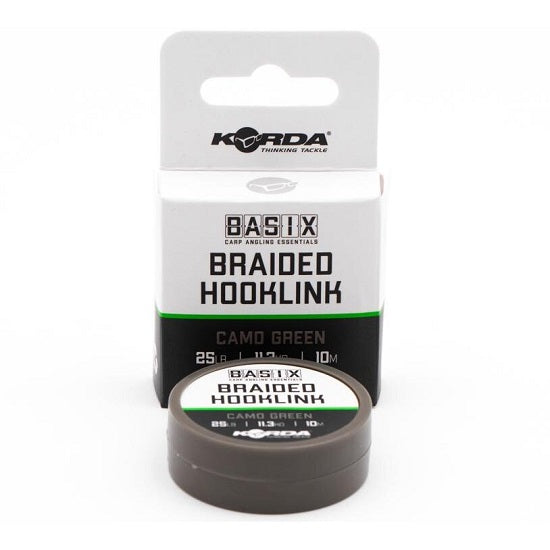 Fir KORDA BASIX BRAIDED HOOKLINK 18LB/10M