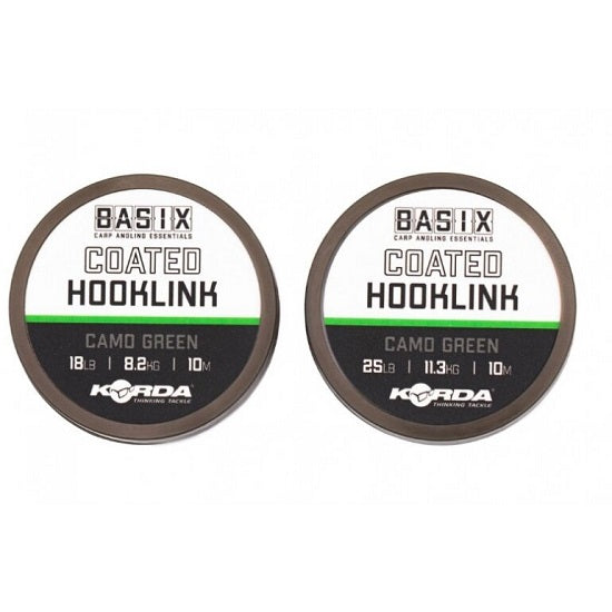 Fir KORDA BASIX COATED HOOKLINK 25LB/10M