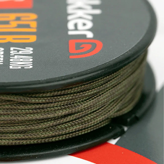 Fir Leader Trakker Leadcore Leader, Green, 20.44kg/45lb, 20m