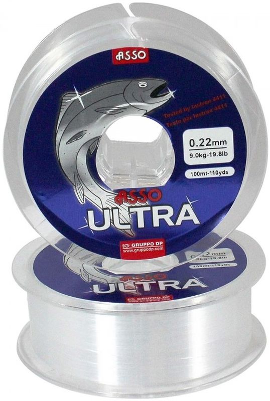 Fir Monofilament Asso Ultra Line, 9.80kg, 0.24mm, 100m