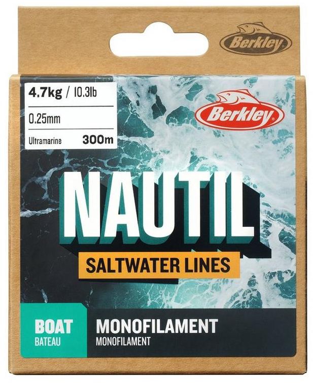 Fir Monofilament BERKLEY Nautil, Ultra Marine, 5.7kg, 0.28mm, 600m 