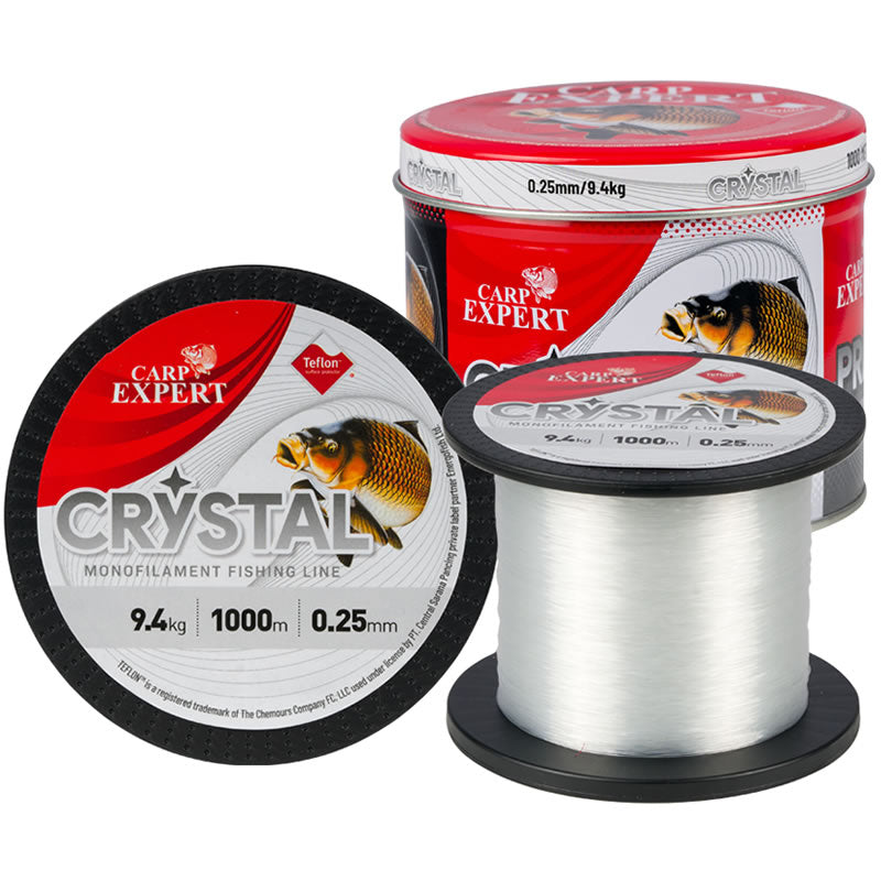 Fir Monofilament CARP EXPERT Crystal Transparent, 0.25mm, 9.40kg, 1000m