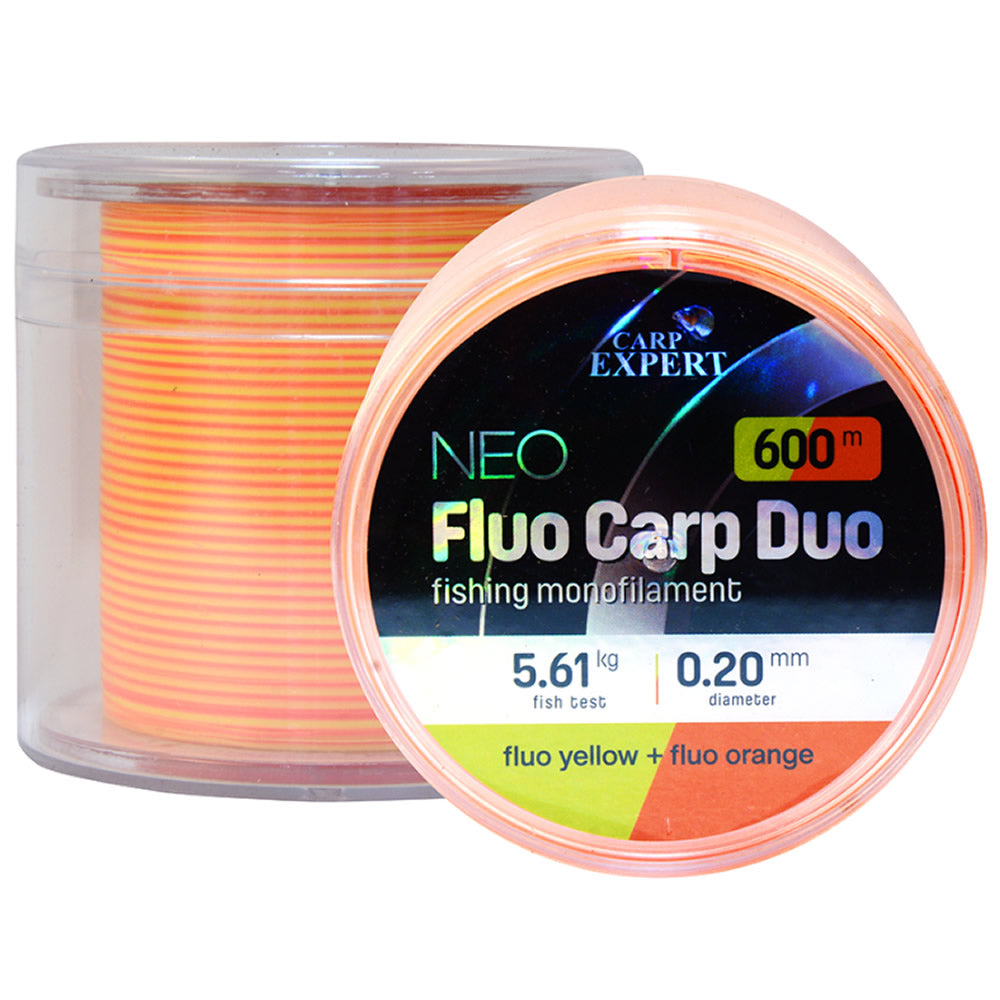 Fir Monofilament CARP EXPERT Neo Fluo Carp Duo Fluo Galben + Fluo Portocaliu, 0,40mm, 22.41kg, 600m