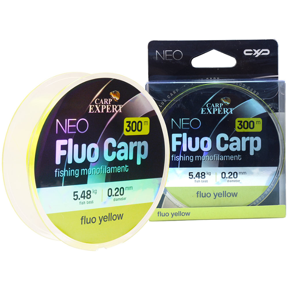Fir Monofilament CARP EXPERT Neo Fluo Carp Yellow, 0,20mm, 5,48kg, 300m