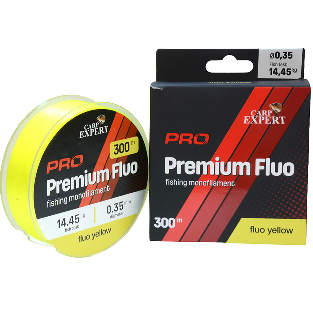 Fir Monofilament CARP EXPERT Premium Pro Fluo Monofilament Galben 300m
