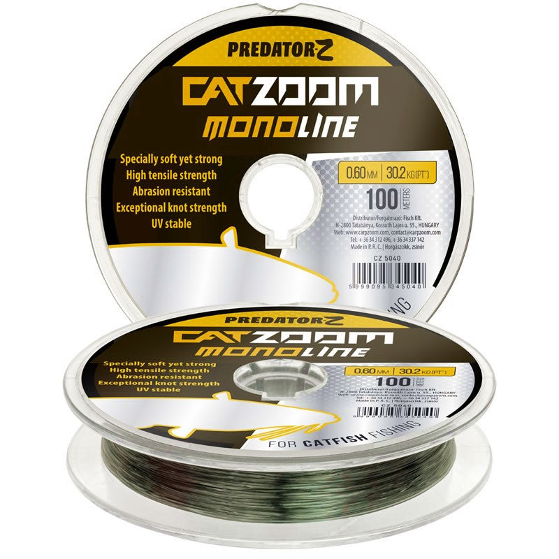 Fir Monofilament CARP ZOOM Catzoom Monoline, Green, 80m, 1.00mm, 54.70kg