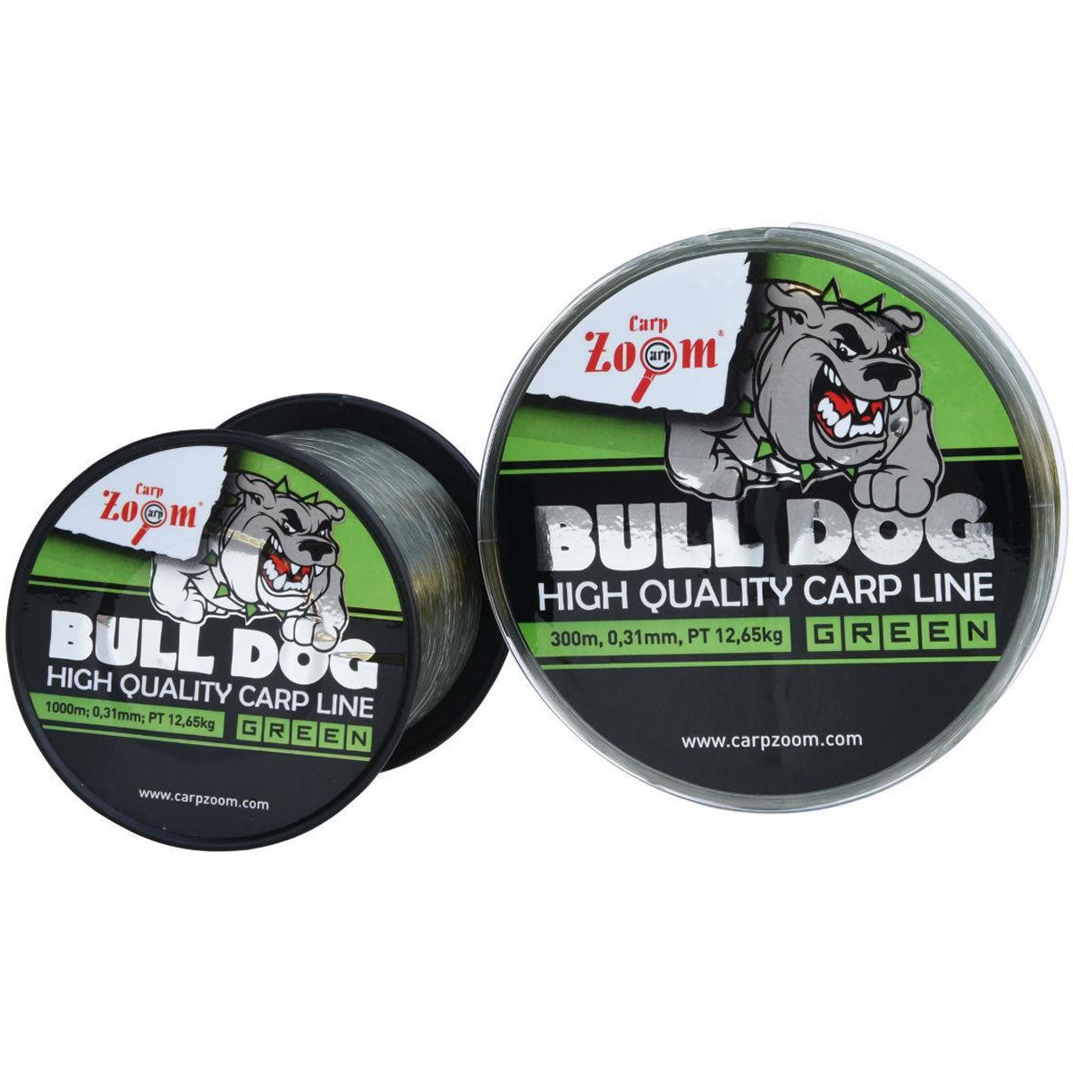 Fir Monofilament Carp Zoom Crap Bull-Dog Dark Green, 1000m, 0.28mm, 10.75kg
