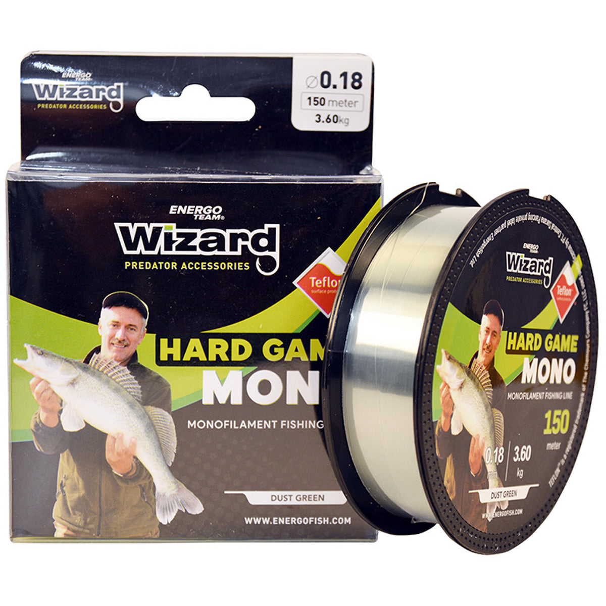 Fir Monofilament Energoteam Wizard Hard Game Transparent 150m