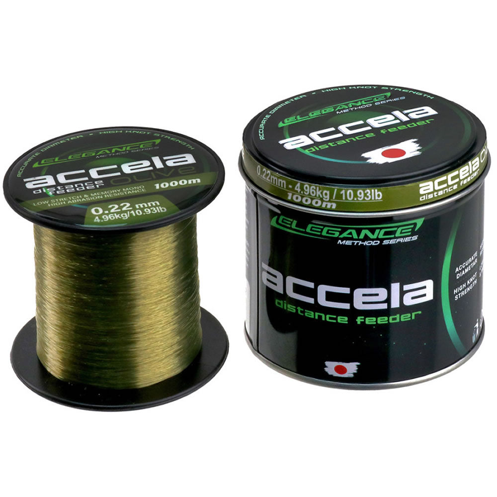 Fir Monofilament FORMAX Accela Distance Feeder Olive 1000m