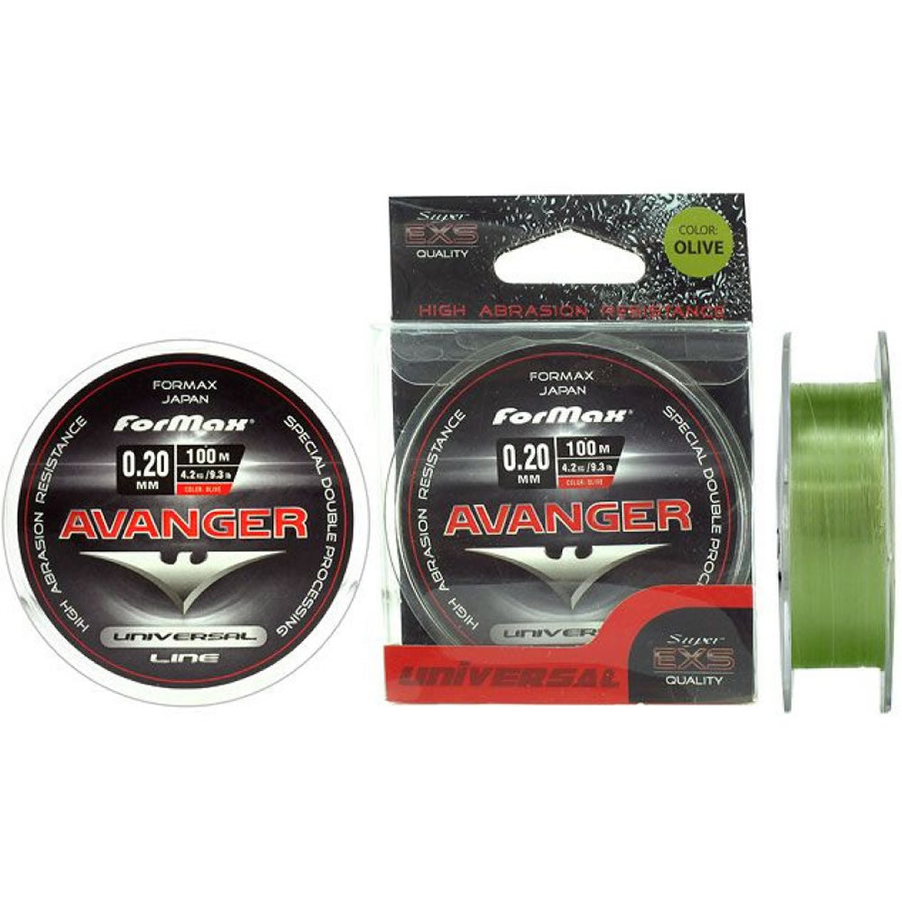 Fir Monofilament FORMAX Avanger, Olive, 14.50kg, 0.40mm, 100m