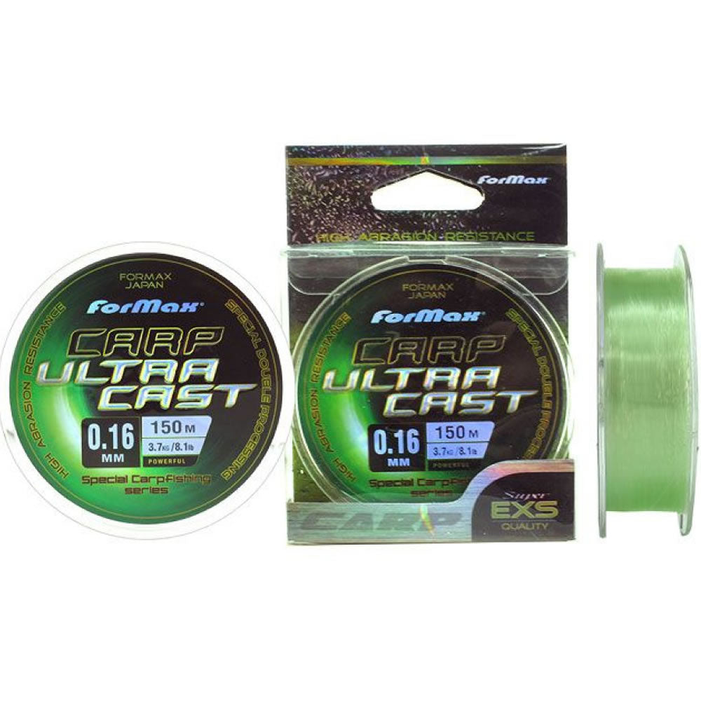 Fir Monofilament FORMAX Ultra Cast, Green, 8.60kg, 0.25mm, 150m