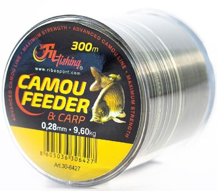 Fir Monofilament Filfishing Camo Feeder 300m