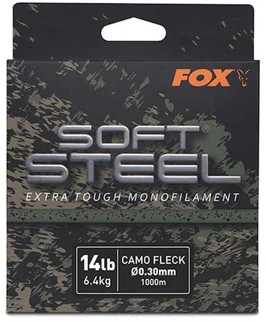Fir Monofilament Fox Soft Steel Fleck, Camo, 7.3kg, 16lbs, 0.33mm, 1000m