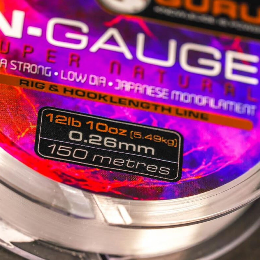 Fir Monofilament Guru N-Guage Super Natural Clear 150m