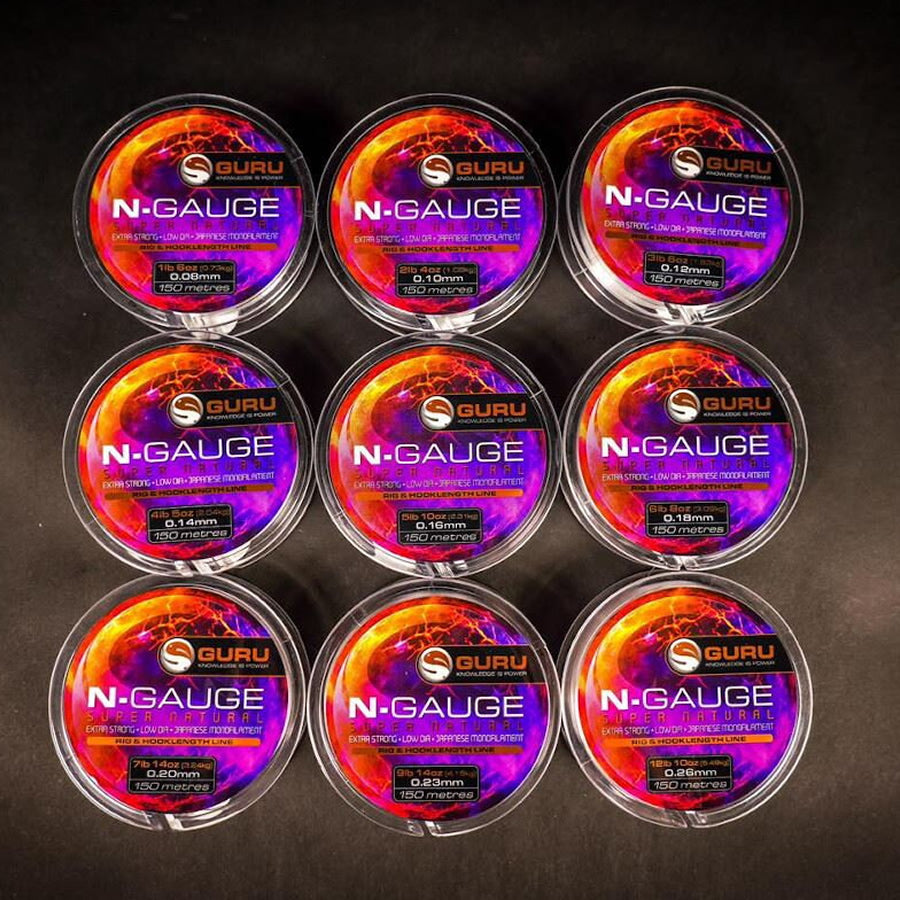 Fir Monofilament Guru N-Guage Super Natural Clear 150m