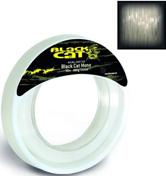 Fir Monofilament Inaintas Black Cat Mono Leader 50m
