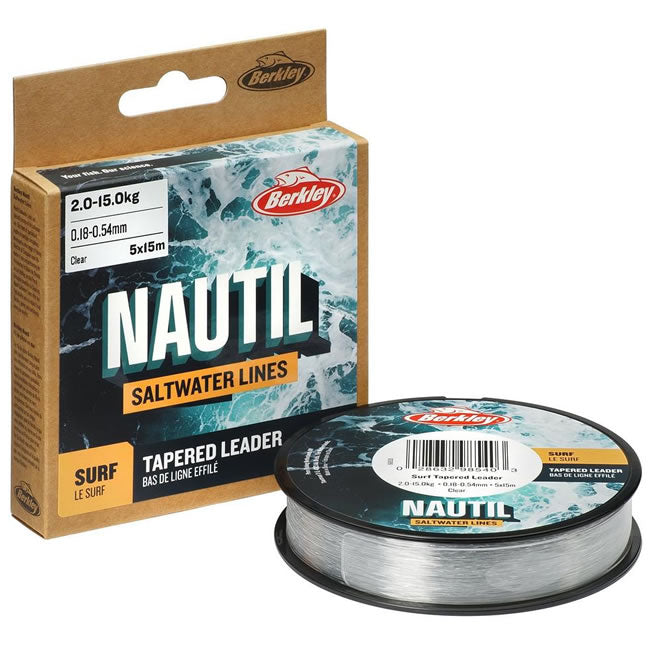 Fir Monofilament Inaintas Conic BERKLEY Nautil Tapared Transparent 5X15m/75m