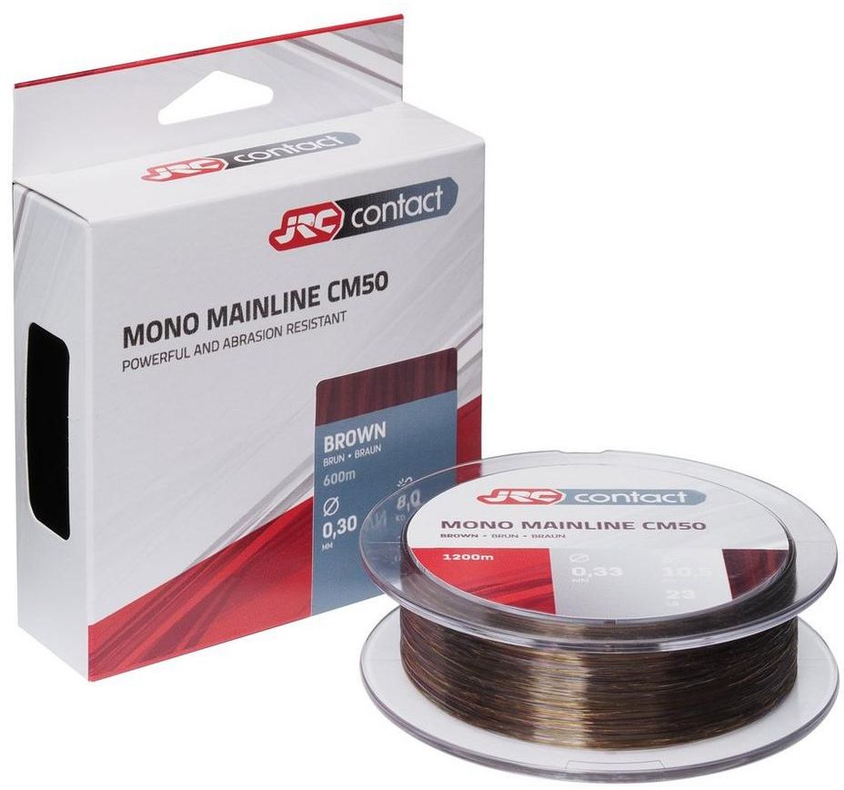 Fir Monofilament JRC Contact CM50 Crap, Brown, 13.5kg, 0.40mm, 600m