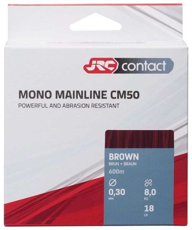 Fir Monofilament JRC Contact CM50 Crap, Brown, 8kg, 0.30mm, 600m