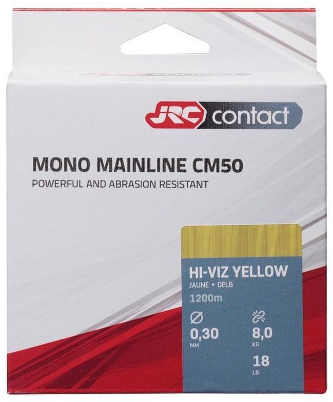 Fir Monofilament JRC Contact CM50 Crap, HightViz Yellow, 7kg, 0.28mm, 600m
