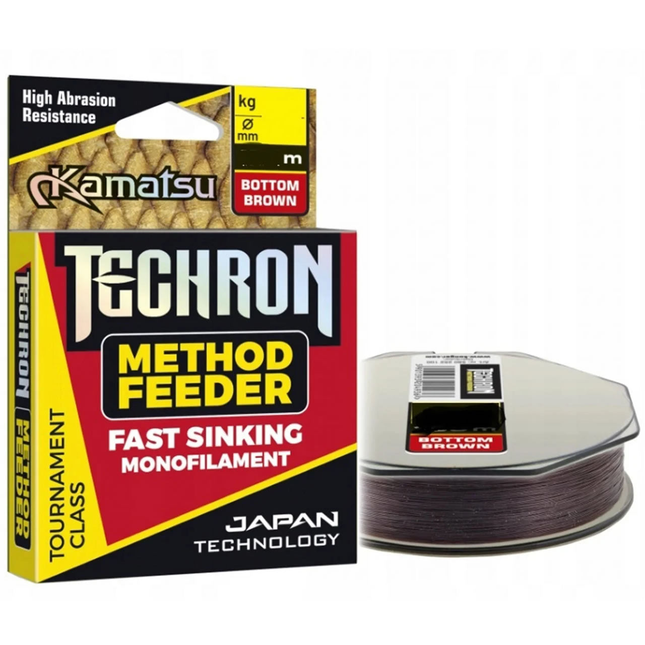 Fir Monofilament KAMATSU Techron Method Feeder Fast Sinking Brown 300m