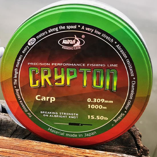 Fir Monofilament KATRAN Crypton Carp, Camo, 750m, 0.405mm, 11.00kg