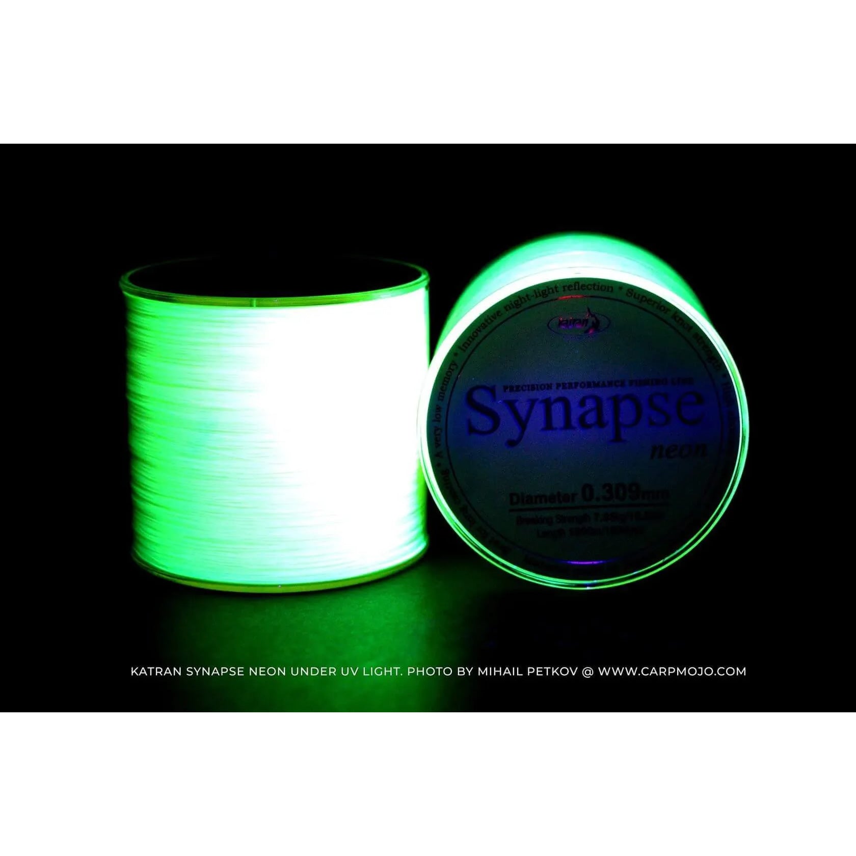 Fir Monofilament KATRAN Synapse Neon, Galben Neon, 0.300mm, 15.54lb/7.05kg, 1000m