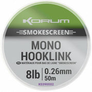 Fir Monofilament KORUM SmokeScreen Mono Hooklink 50m