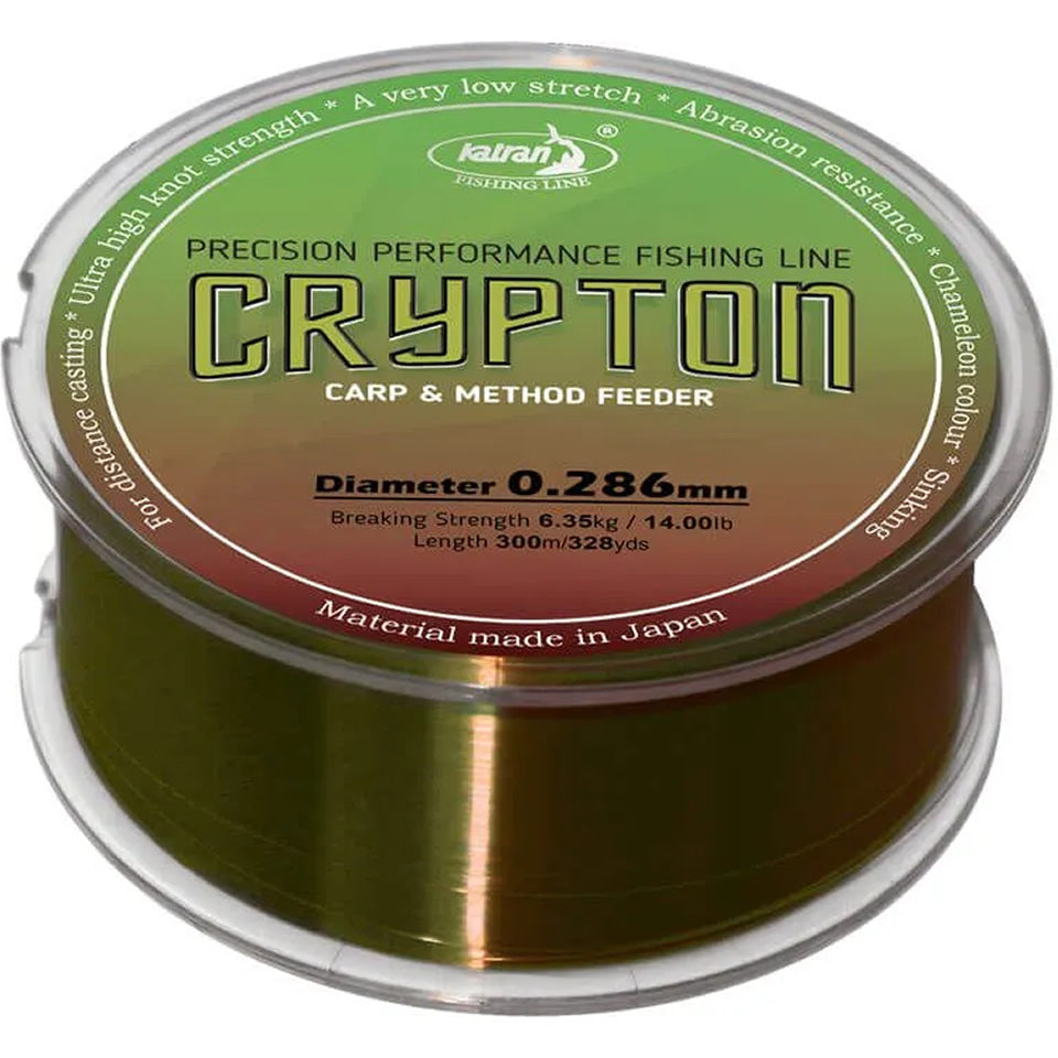 Fir Monofilament Katran Crypton Carp &amp; Method Feeder Moss Green 300m