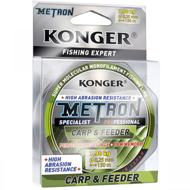 Fir Monofilament Konger Metron Specialist ProCarp and Feeder Verde Camou 150m