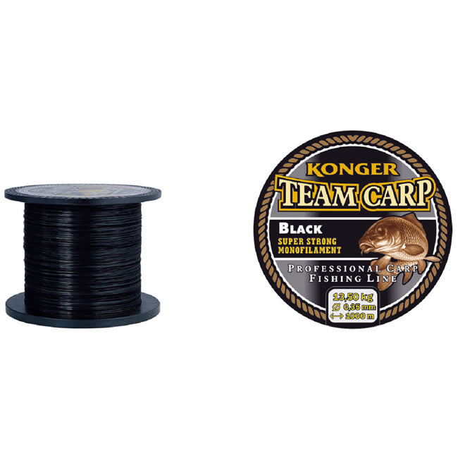 Fir Monofilament Konger Team Carp Black 1000m