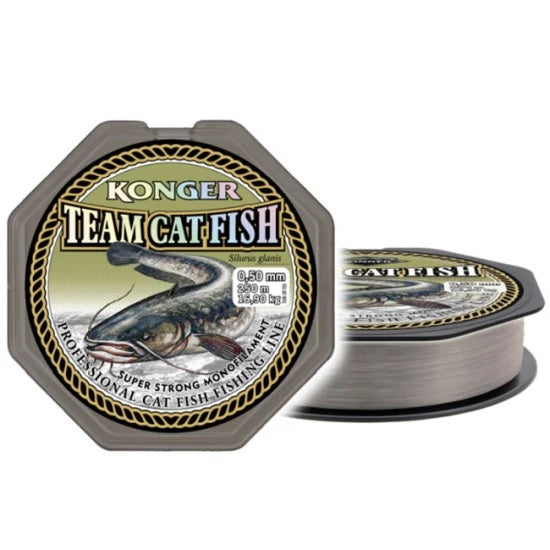 Fir Monofilament Konger Team Catfish Grey 250m