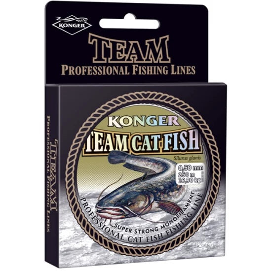 Fir Monofilament Konger Team Catfish Grey 250m