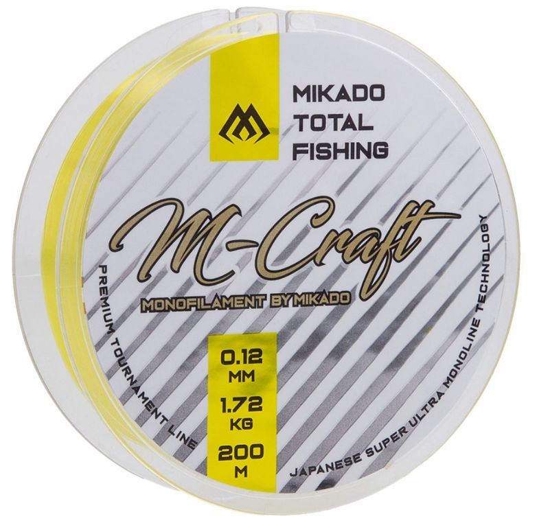 Fir Monofilament MIKADO M-Craft Yellow 200m
