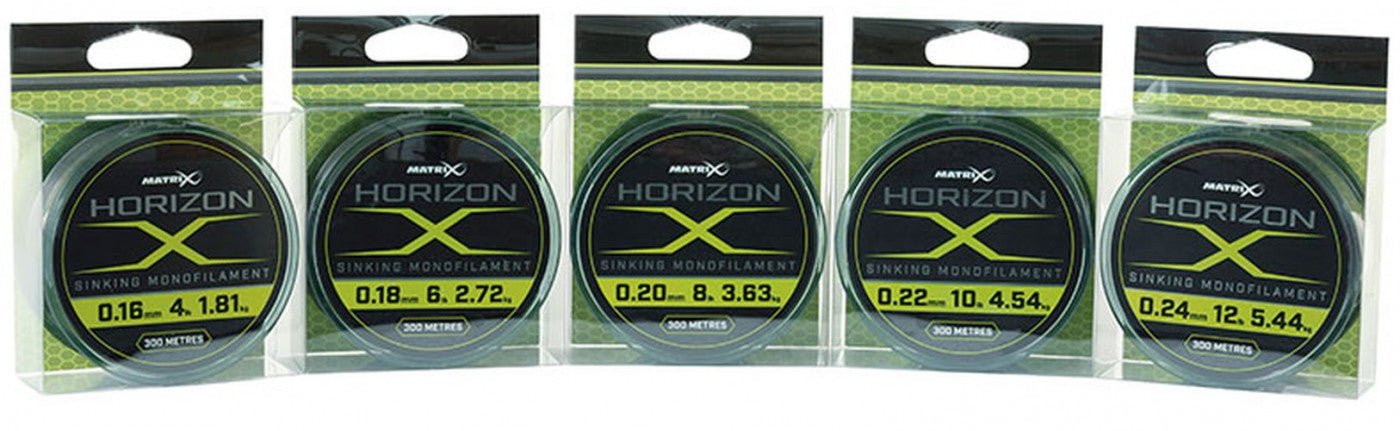 Fir Monofilament Matrix Horizon X Sinking Mono 300m 0.18mm/6lb