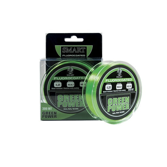 Fir Monofilament Maver IT GREEN POWER FLUORINE 300m Verde Fluo