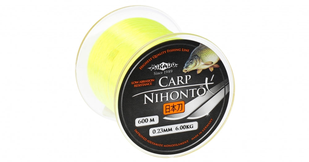 Fir Monofilament Mikado Nihonto Carp Galben Fluo 600m