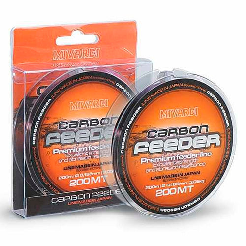Fir Monofilament Mivardi Carbon Feeder 0,185mm 200m/4,15kg - MIV-LCF2018