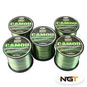 Fir Monofilament NGT Camo Line, 0.28mm 12lbs 1490m