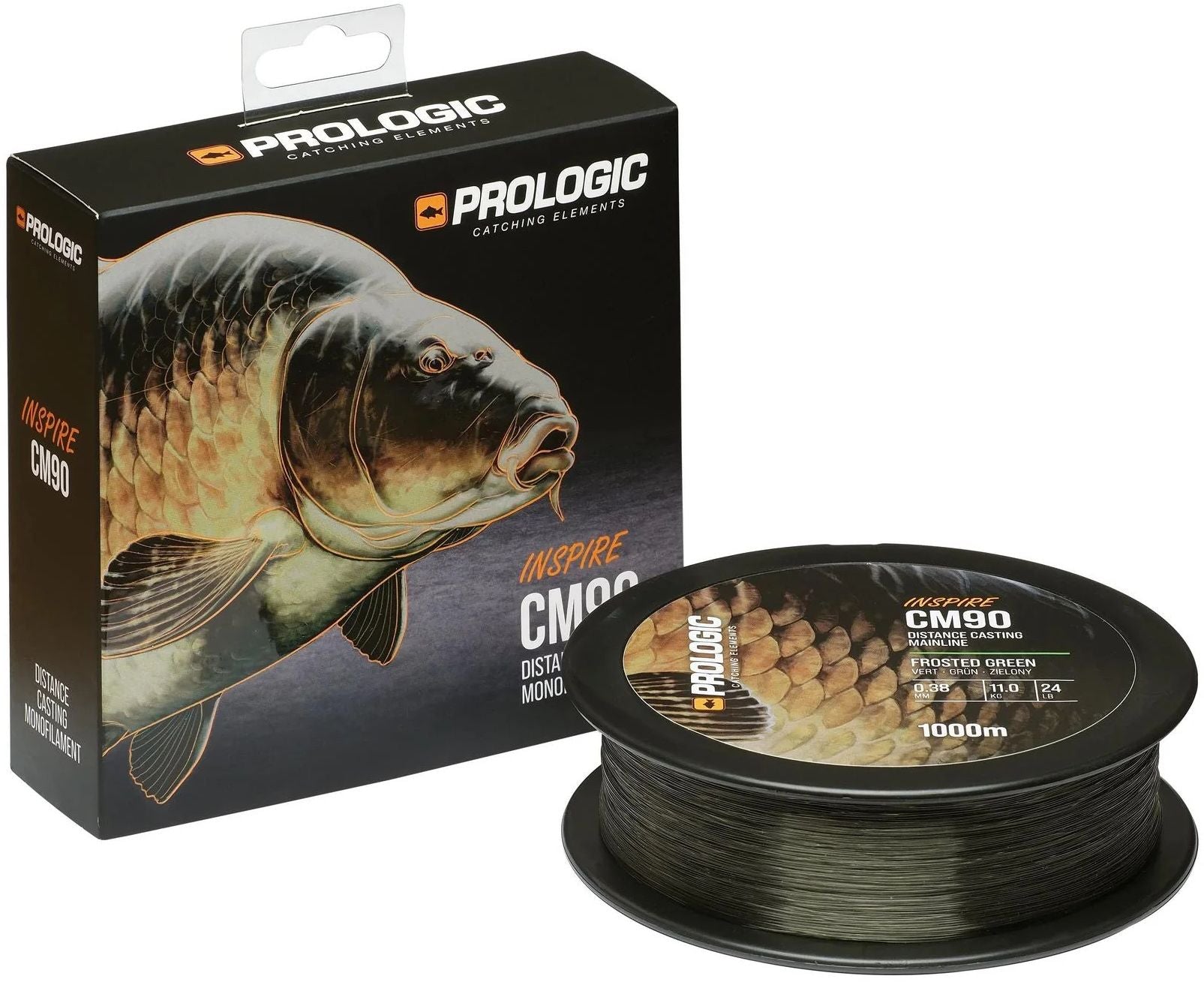 Fir Monofilament PROLOGIC Inside CM90 Distance Casting Mainline Frost Green 1000m