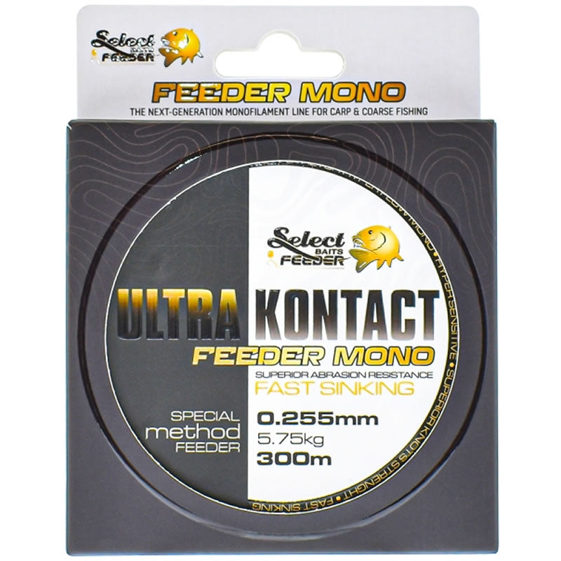 Fir Monofilament SELECT BAITS Ultra KOntact Feeder Mono Camo 300m