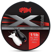 Fir Monofilament SPOMB X Pro Mono Red, 5kg-11lbs, 0.26mm, 300m