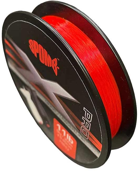Fir Monofilament SPOMB X Pro Mono Red, 5kg-11lbs, 0.26mm, 300m