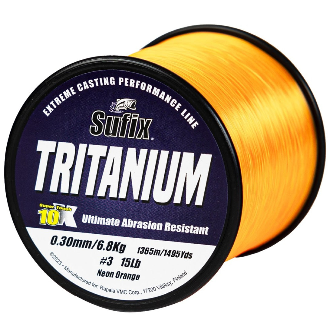 Fir Monofilament SUFIX Tritanium, Neon Orange, 0.25mm, 5.00kg, 1095m