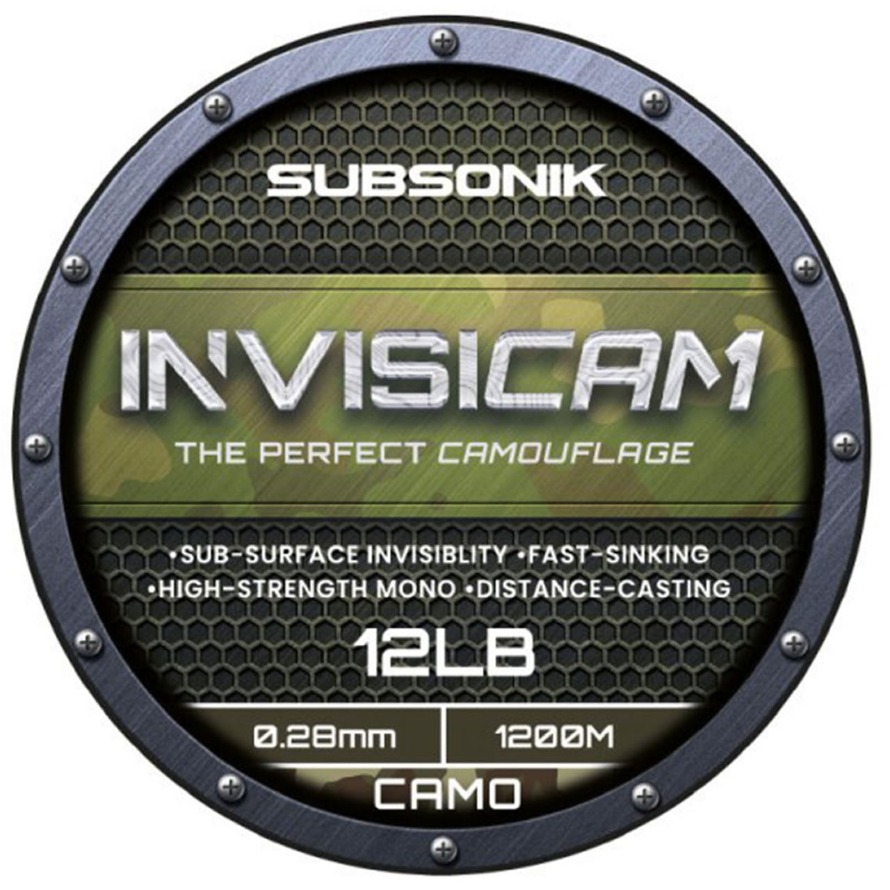 Fir Monofilament Sonik Subsonik Invisicam Verde Maro Negru 1200m