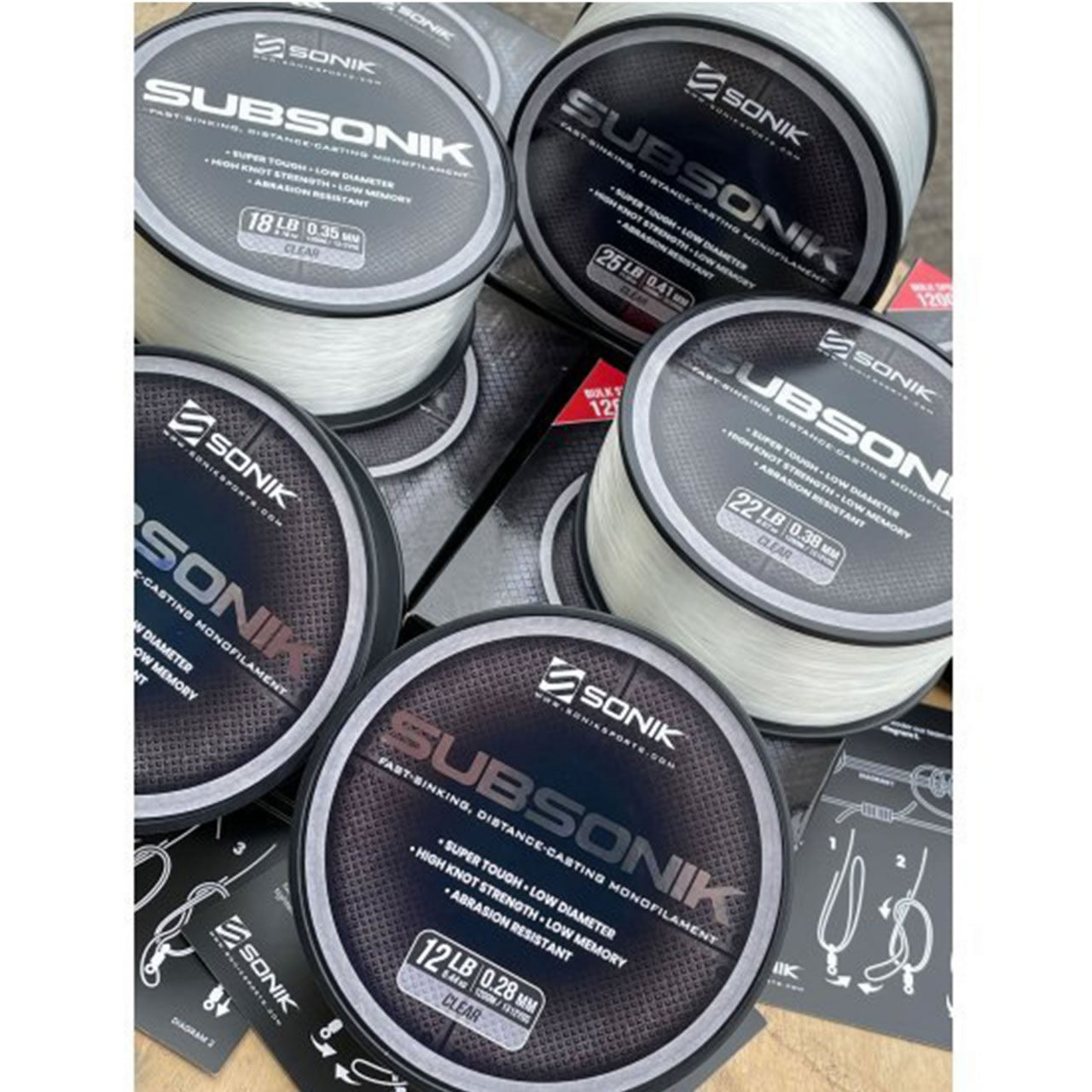 Fir Monofilament Sonik Subsonik Transparent 1200m