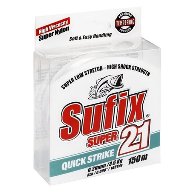 Fir Monofilament Sufix Super 21 150m, 0.16mm, 2.50kg